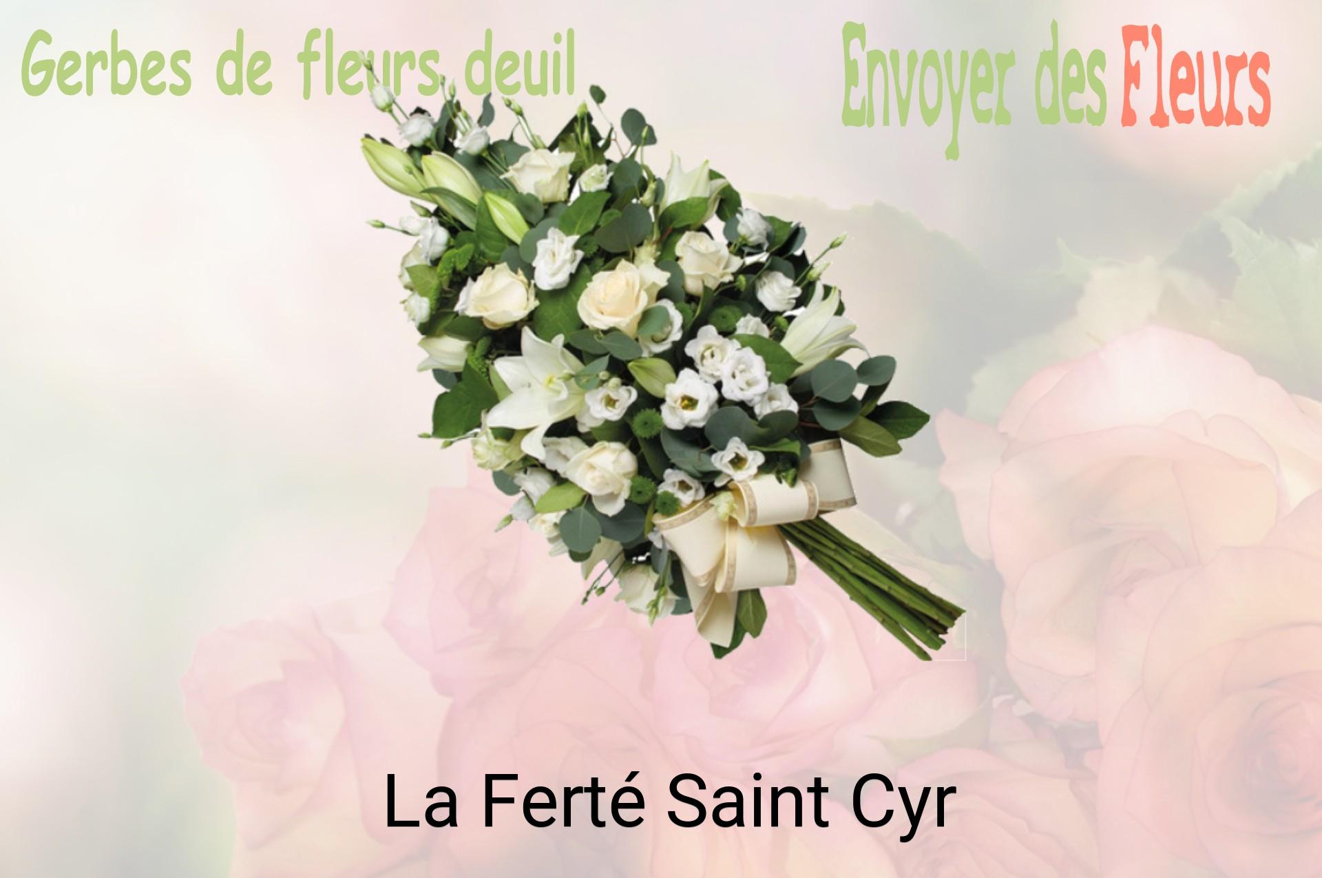 Gerbe de fleurs de deuil livrée à La Ferté-Saint-Cyr